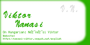 viktor nanasi business card